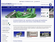 Tablet Screenshot of cyclotronproducts.com